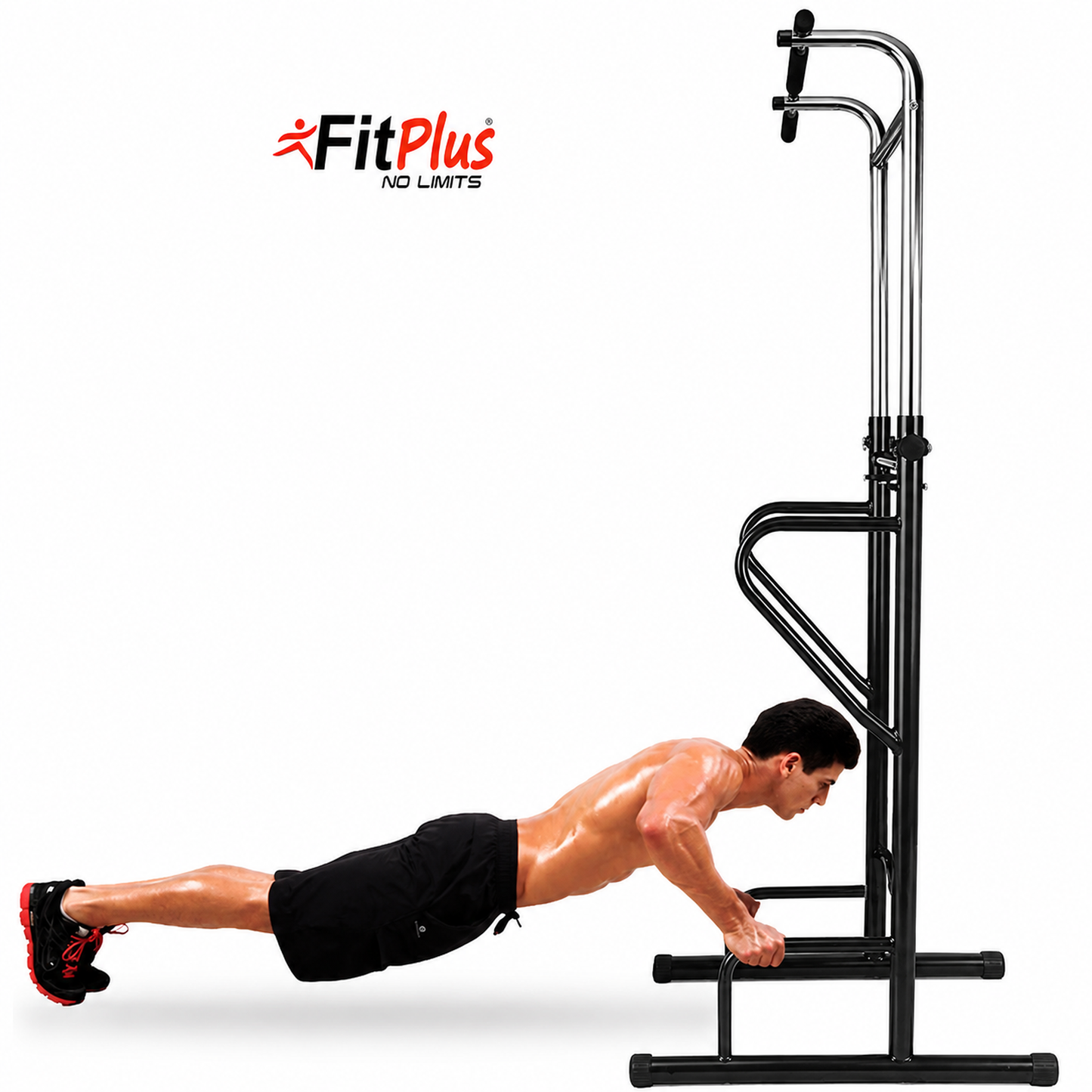 Power Tower Adjustable Pull Up Bar Dip Station Home Gym Fitness
