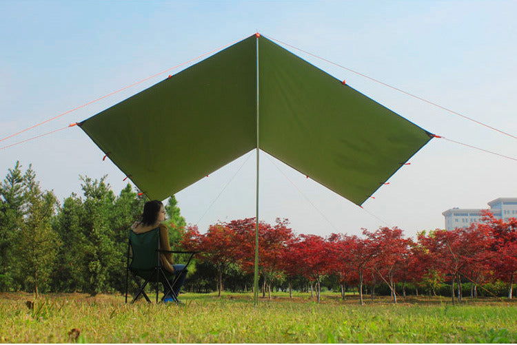 3m Portable Sun Shade Sail Kit (Dark Green)