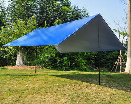 3m Portable Sun Shade Sail Complete Kit (Blue)