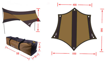 Large Sun Shade Sail Kit