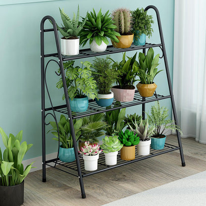 3-tier Metal Plant Stand Shelf Display Rack Flower Pot Holder Storage Organizer