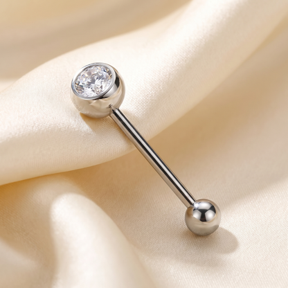 925 Sterling Silver Body Piercing Barbell Hypoallergenic Tongue Navel Jewellery