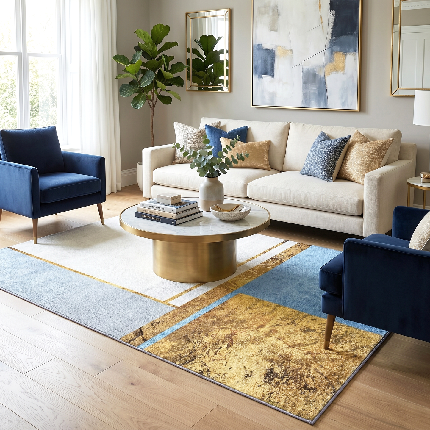 Large Lush Plush Brilliant Designer Carpet Rug (230 x 160)