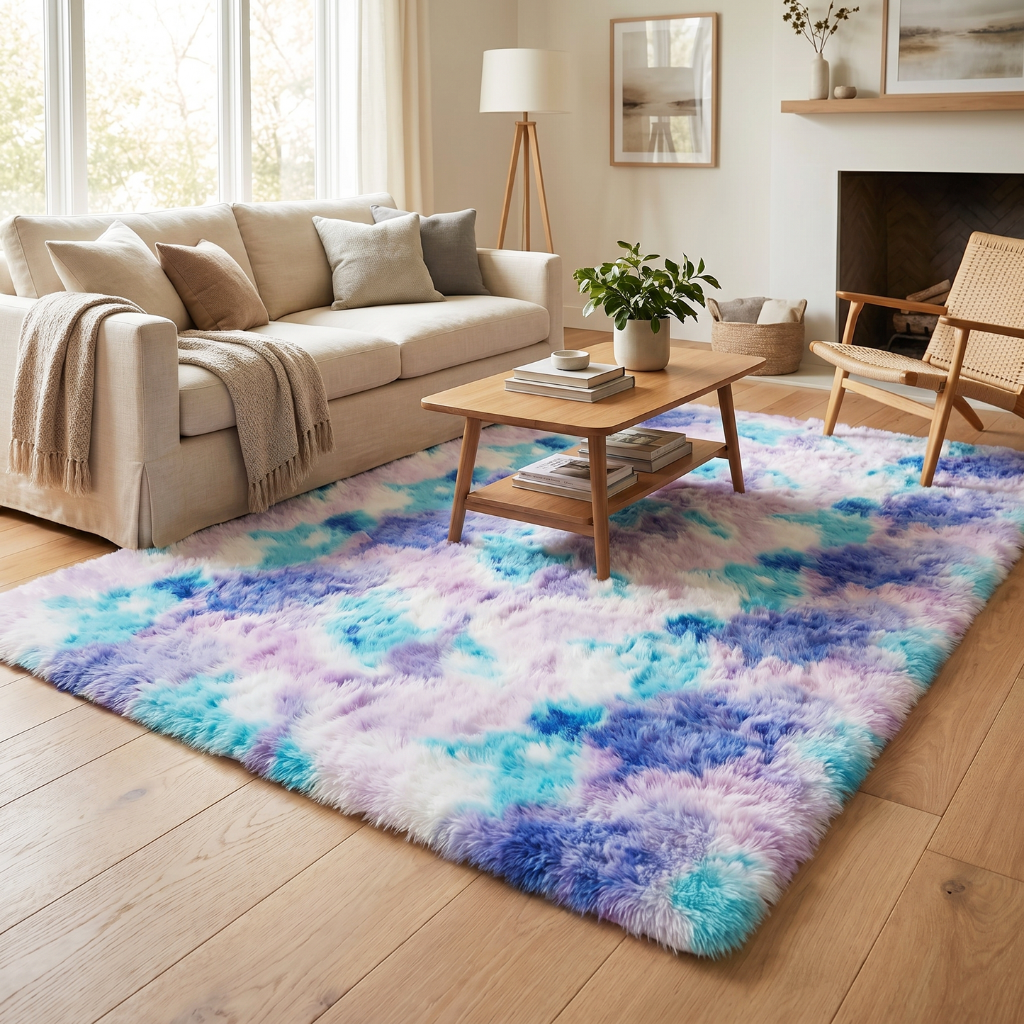 XL Cotton Candy Dream Comfortable Shag Rug (300 x 200)