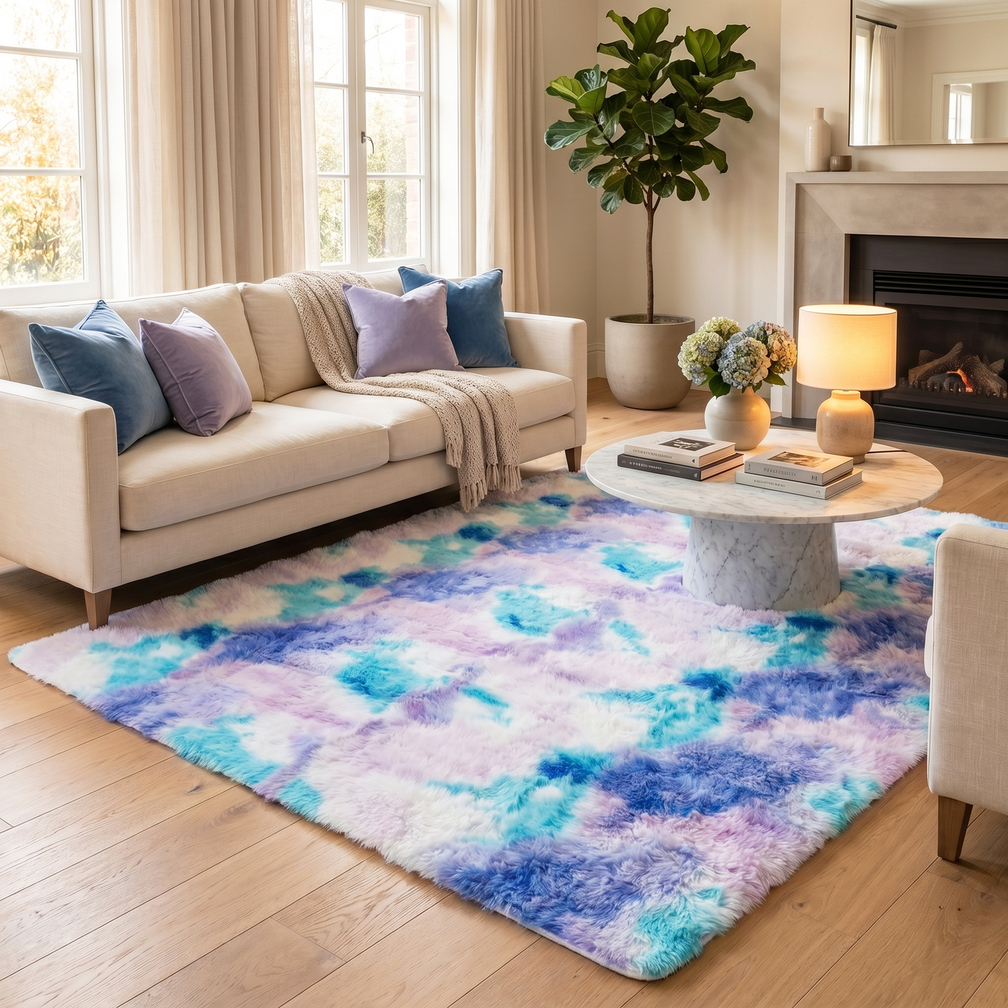 XL Cotton Candy Dream Comfortable Shag Rug (300 x 200)