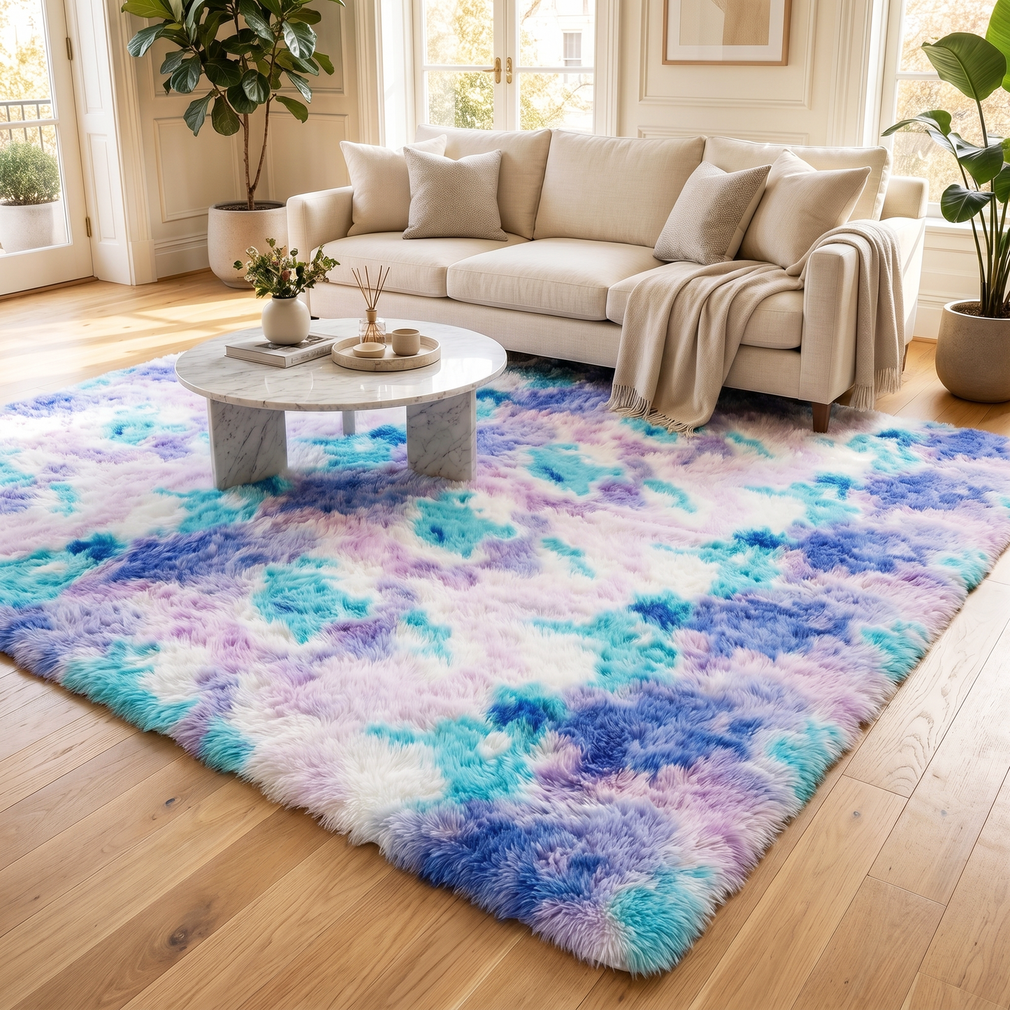 XL Cotton Candy Dream Comfortable Shag Rug (300 x 200)