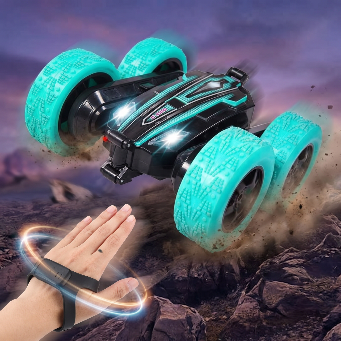 All Direction Gesture Remote Control Stunt Car (Mint)