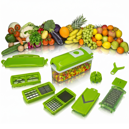 Vegetable Fruit Dicer Slicer Food Processor Cutter 12 Piece Set