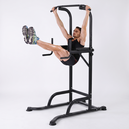 Power Tower Pull Up Bar Dip Station Adjustable Home Gym Fitness