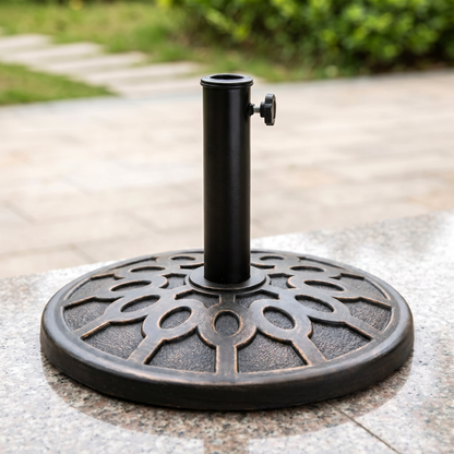 Alfresco Stylish Solid Iron Heavy Duty Outdoor Patio Umbrella Base Stand