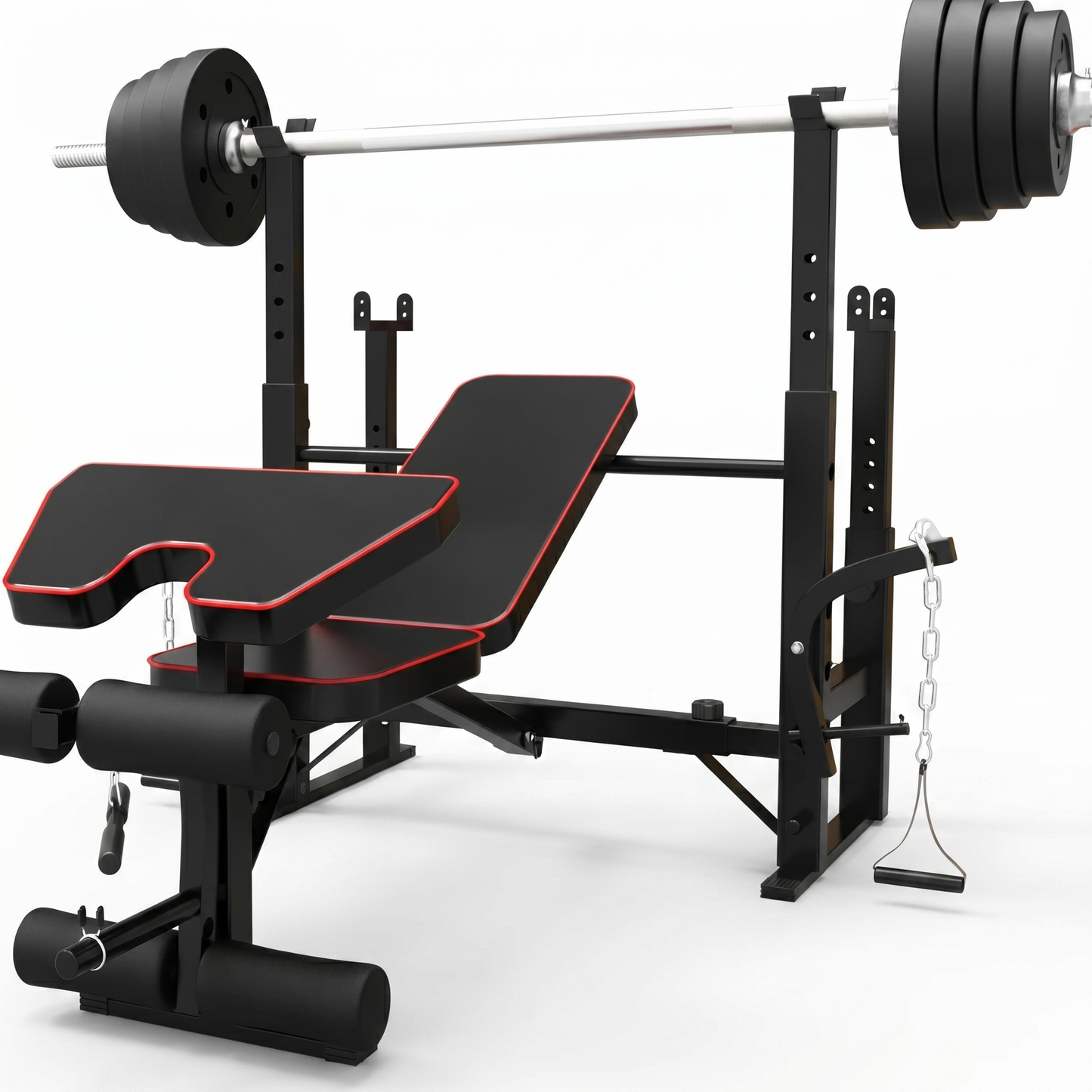 Fitplus Heavy Duty 6-in-1 Multi-Station Weight Bench Press Home Gym