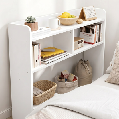 Ambassador Console Table Tall Narrow Bedside Table (White)