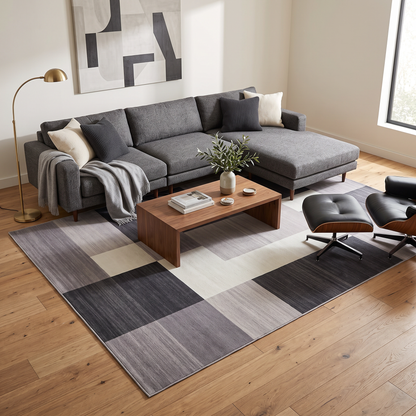 Large Check Rug Carpet Mat (230 x 160)