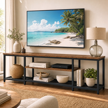 Soho Rustic TV Cabinet Stand Entertainment Unit with Storage Shelves