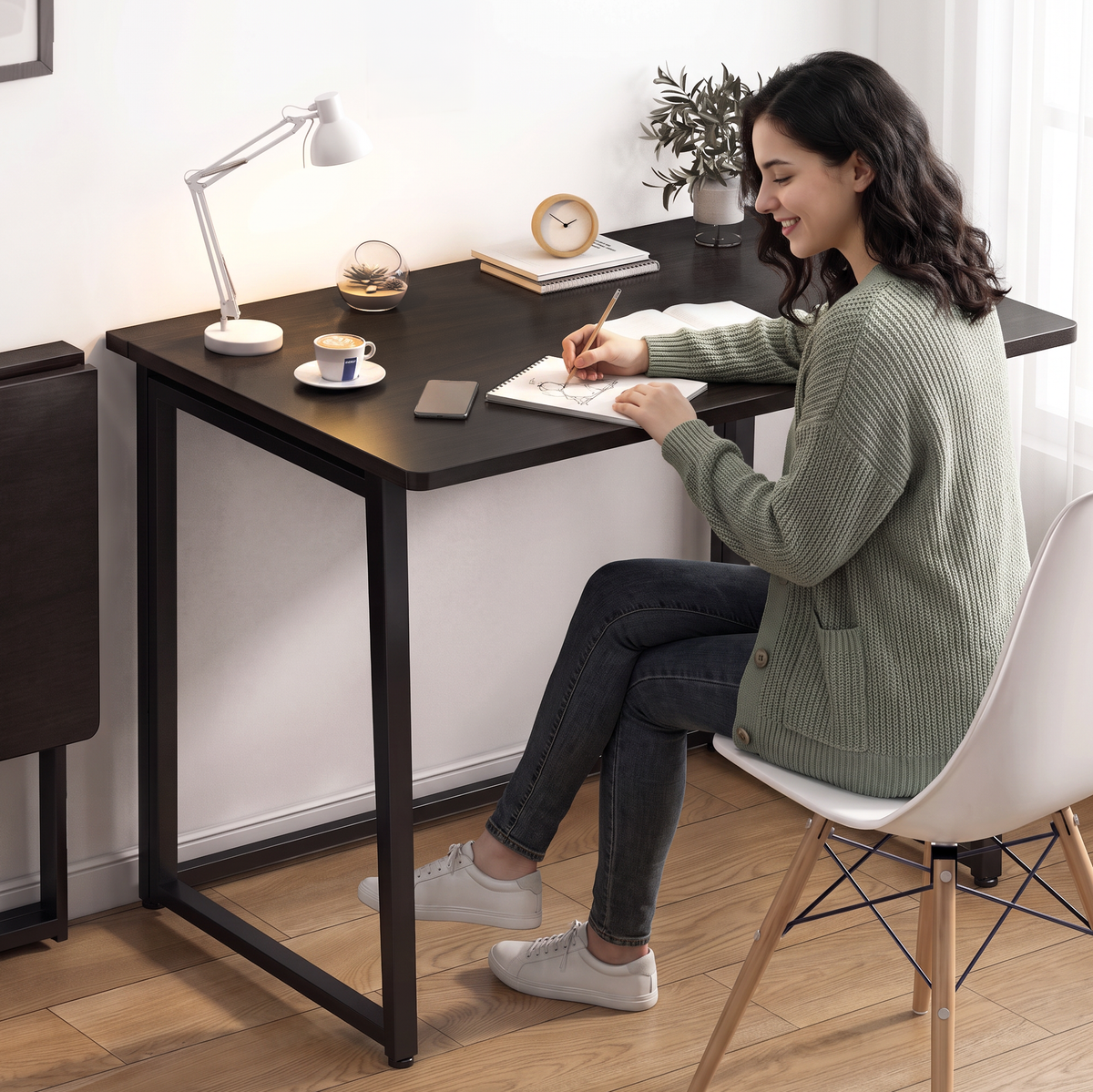 Wizard Folding Table Desk (Black)