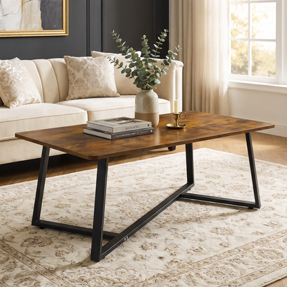 2-Piece Soho Rustic TV Cabinet & Coffee Table Living Room Set