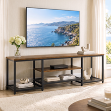 Soho Rustic TV Cabinet Stand Entertainment Unit with Storage Shelves