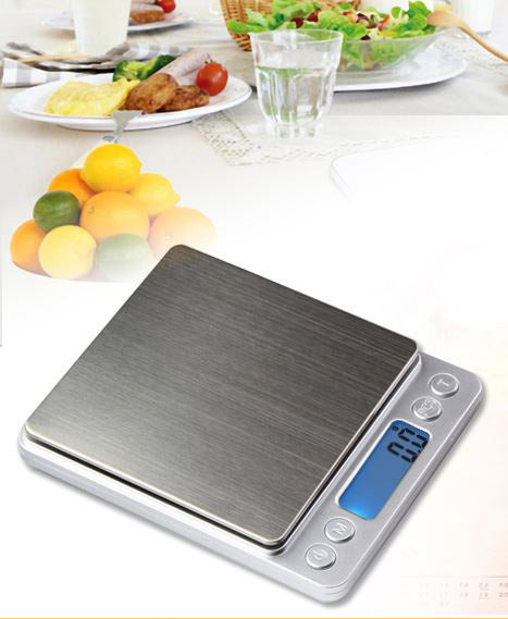 3kg / 0.1g Digital Precision Kitchen Platform Scale Stainless Steel