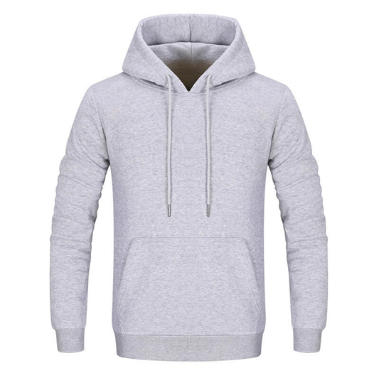 Hooded Pullover Jumper Sweater (Grey)