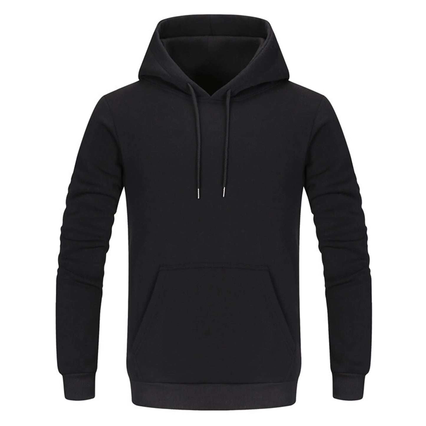 Hooded Pullover Jumper Sweater (Black)