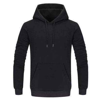 Hooded Pullover Jumper Sweater (Black)