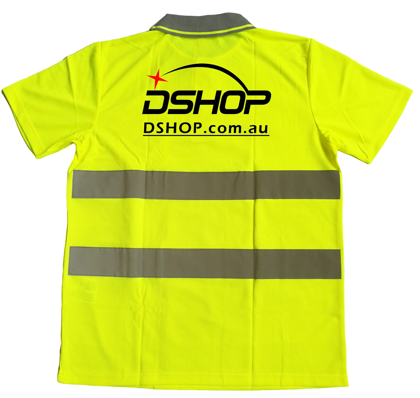 Dshop HI VIS Shirt Reflective Polo Safety Workwear