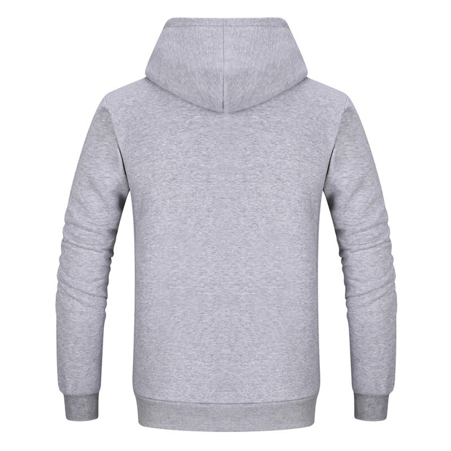 Hooded Pullover Jumper Sweater (Grey)