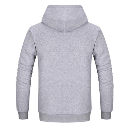 Hooded Pullover Jumper Sweater (Grey)