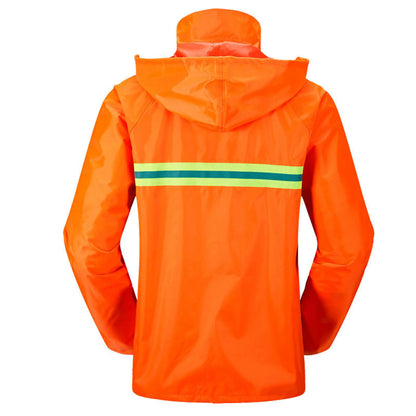 Hi Vis Rain Coat Waterproof Jacket & Trousers Set