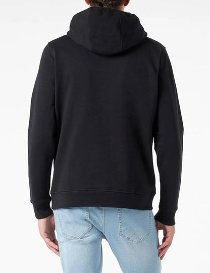 Hooded Pullover Jumper Sweater (Black)