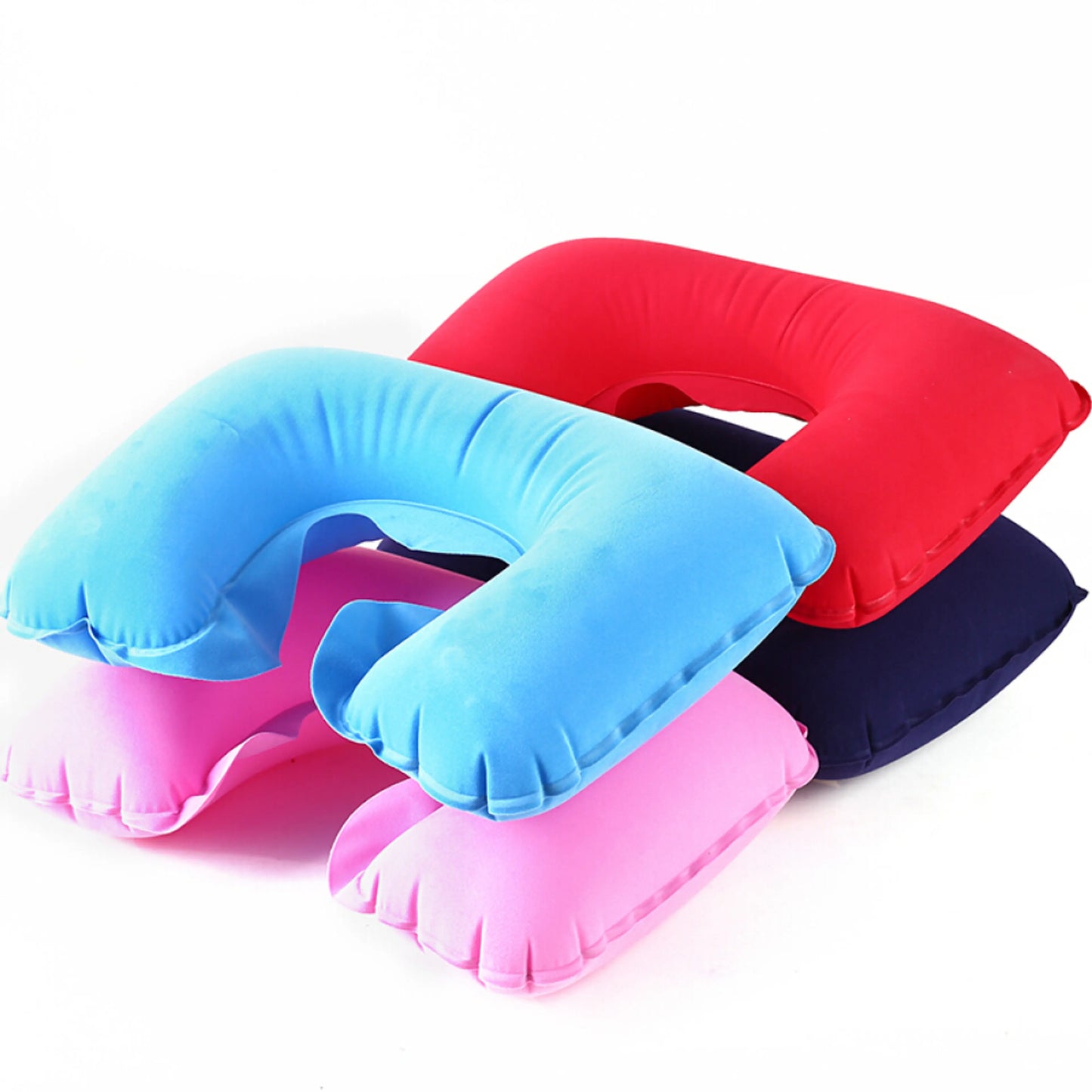 Inflatable Travel Neck U Shape Pillow Support Head Rest Air blow up Cushion