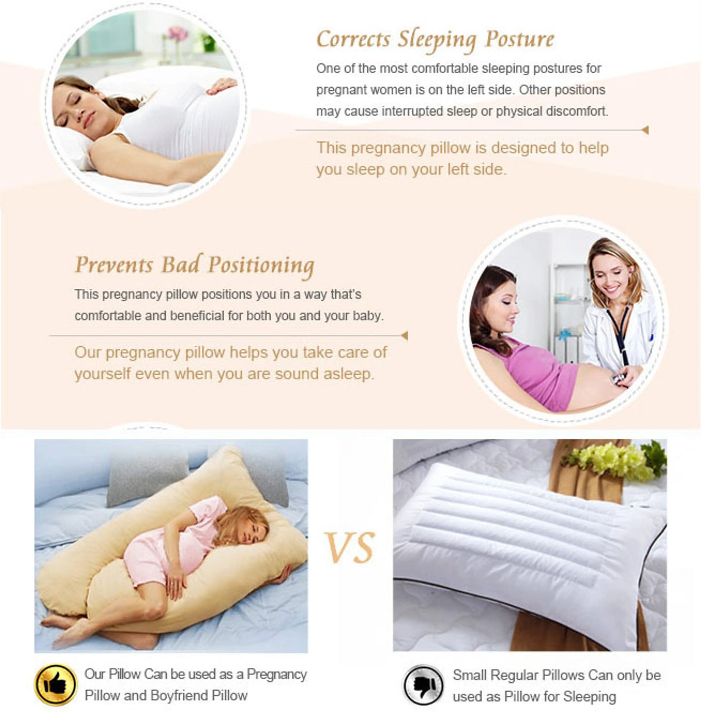 Pillow Case for Large Comfort Support Body Pillow (Pillowcase Only)