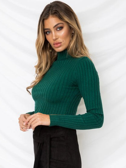 Faith Long Sleeve Knit Top (Teal)