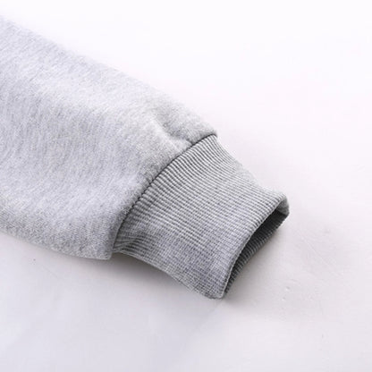 Hooded Pullover Jumper Sweater (Grey)