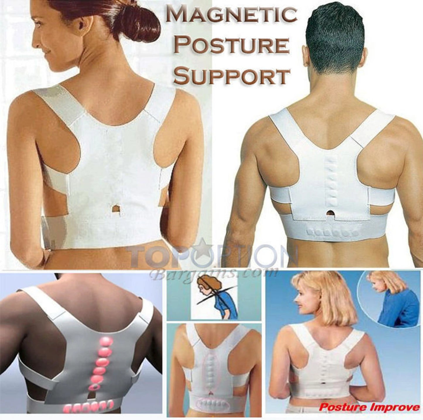 Premium Magnetic Posture Corrector Back Shoulder Support