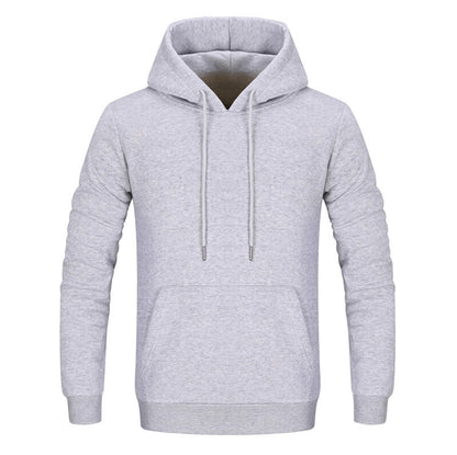 Hooded Pullover Jumper Sweater (Grey)