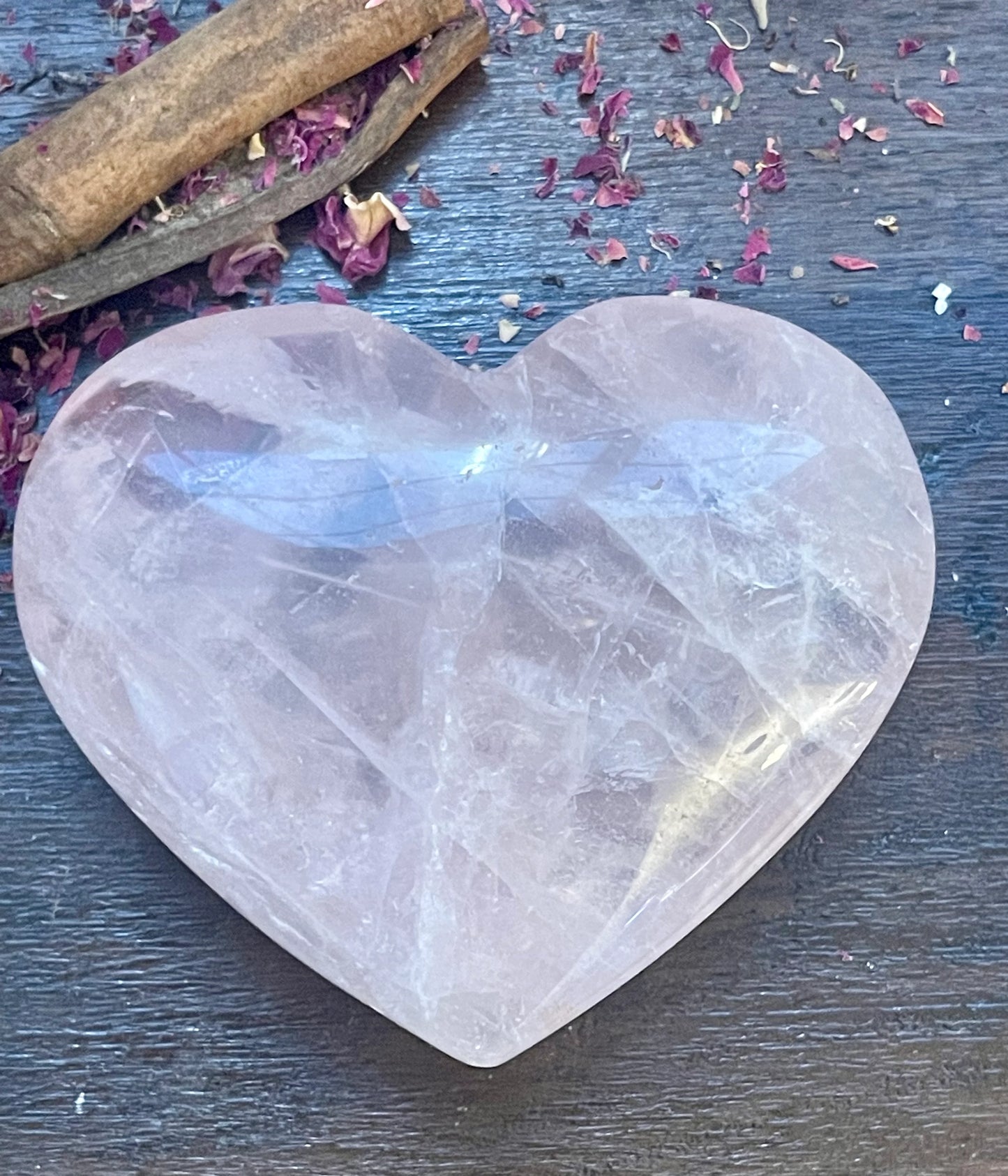 Amethyst Crystal Heart Stone Natural Gemstone