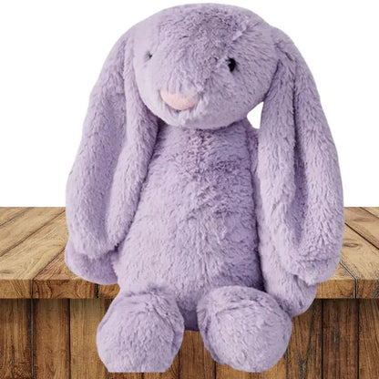 Soft Plush Bunny Toy Cute Cuddly Stuffed Animal Gift (Purple)