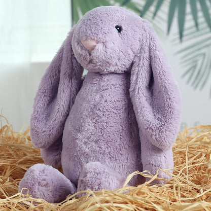 Soft Plush Bunny Toy Cute Cuddly Stuffed Animal Gift (Purple)