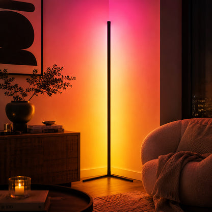 Smart Magic RGB LED Corner Floor Lamp Colour Changing Ambient Light