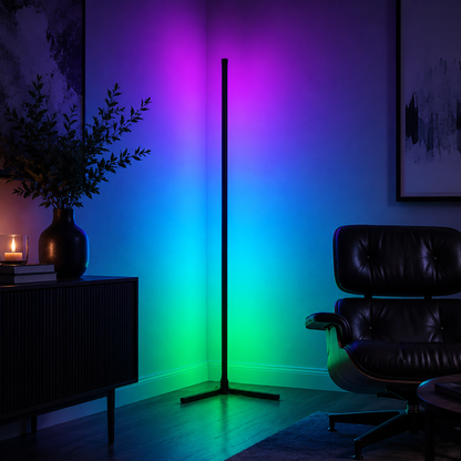 Smart Magic RGB LED Corner Floor Lamp Colour Changing Ambient Light