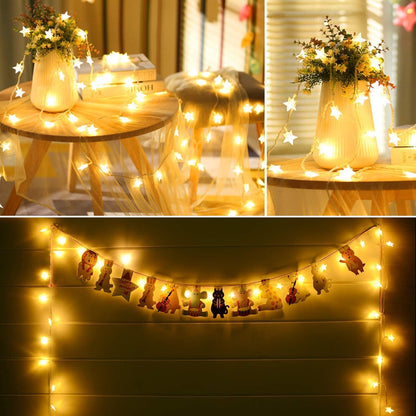 80 Star Lights LED String Light Home Garden Decorations (10m, 80LED)