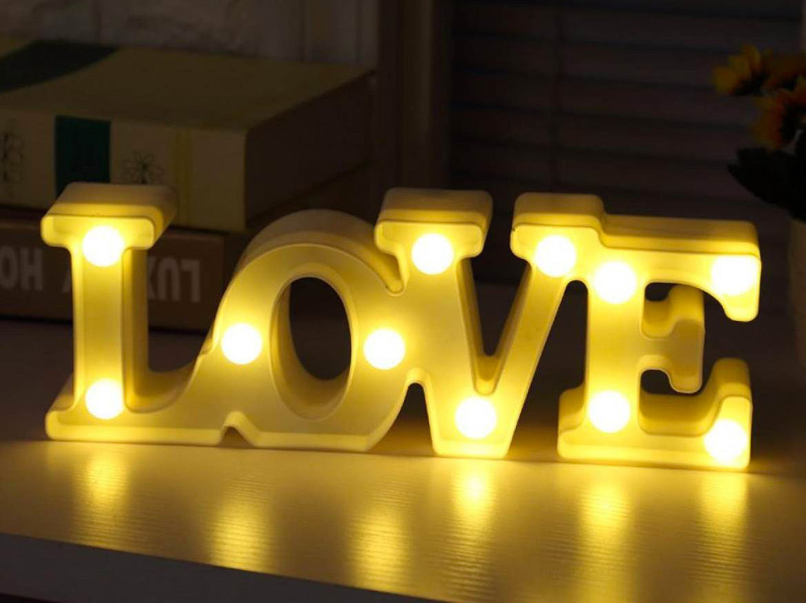 LOVE Night Light LED Lamp Home Decor Perfect Gift