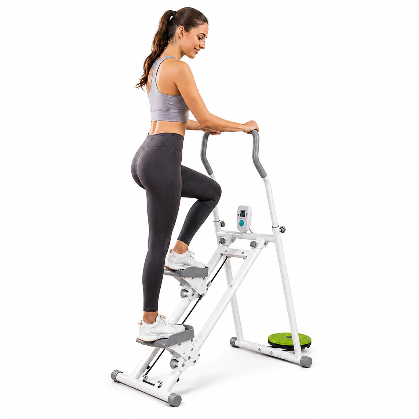 Home Cardio Trainer Climbing Stepper Machine with Twister Board