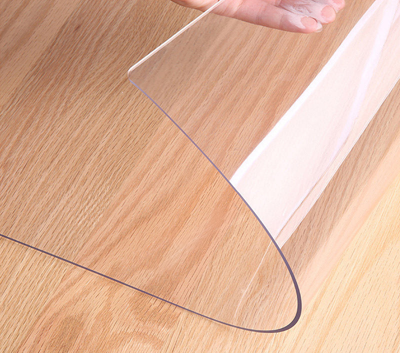 Clear PVC Protective Chair Mat Home Office Room Carpet Floor Protector (Large 120cm, 15mm)