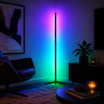 Smart Magic RGB LED Corner Floor Lamp Colour Changing Ambient Light