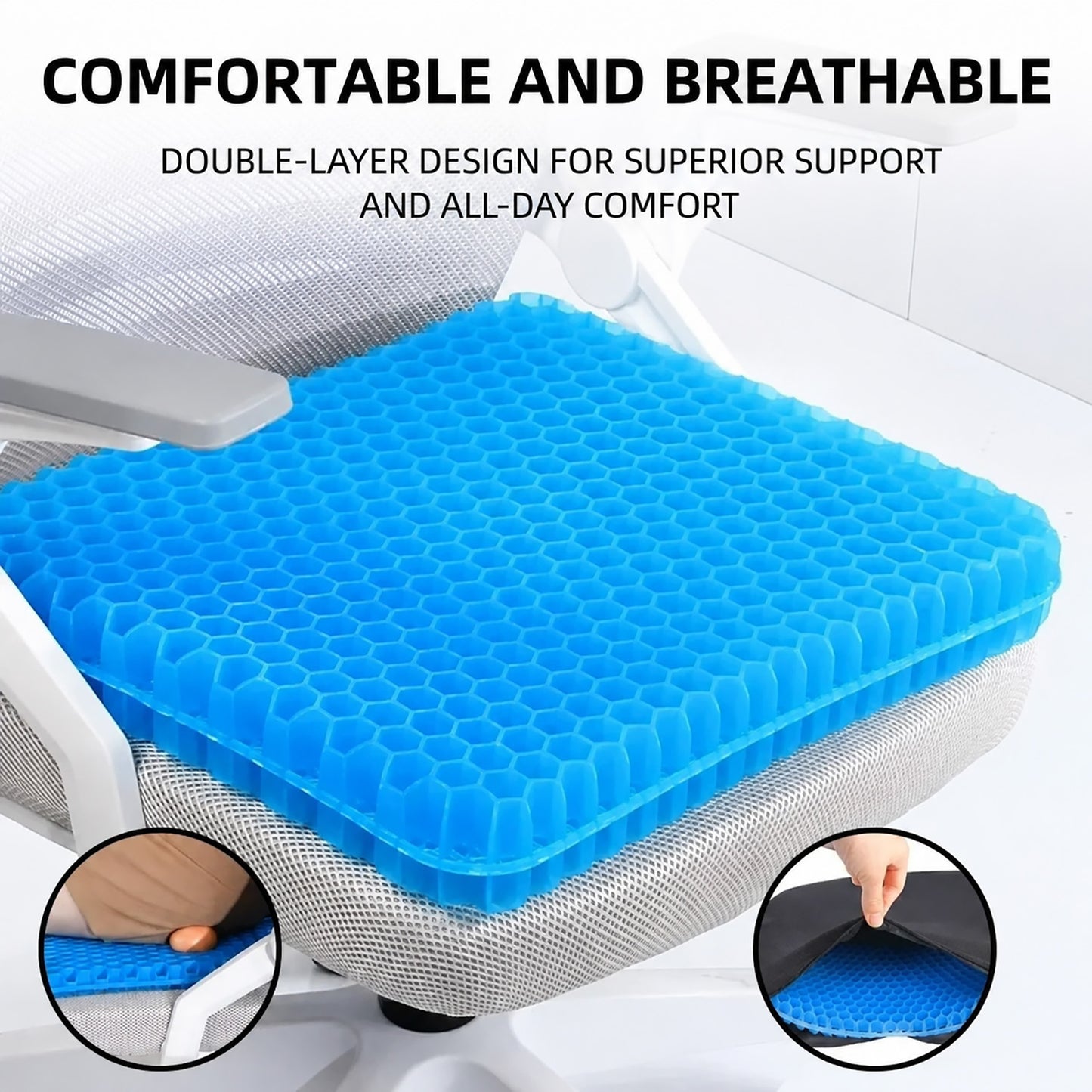 Orthopedic Gel Memory Foam Seat Support Cushion