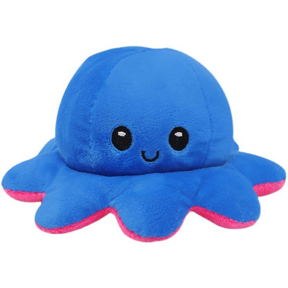 2 in 1 Reversible Cute Plush Octopus Toy Happy/Angry Plushie