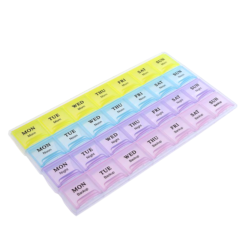 28-Day Weekly Tablet Pill Box Holder Medicine Storage Organizer Case Container