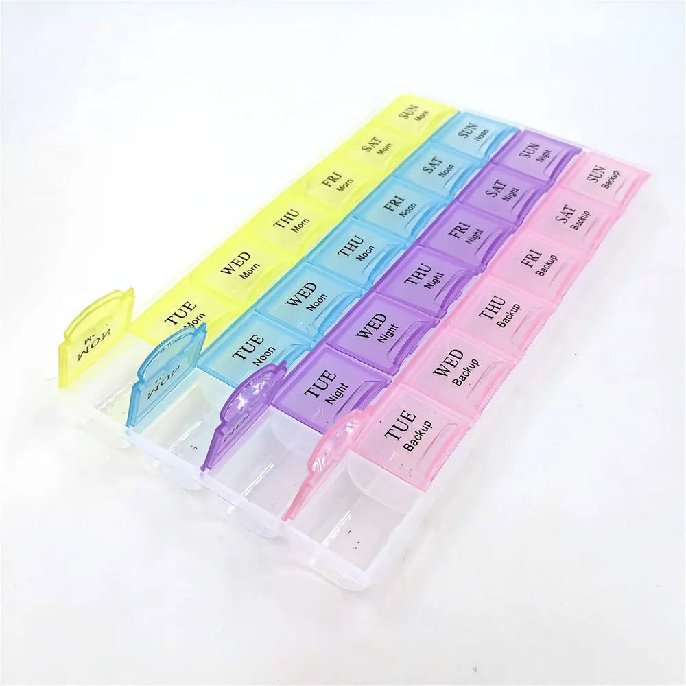 28-Day Weekly Tablet Pill Box Holder Medicine Storage Organizer Case Container